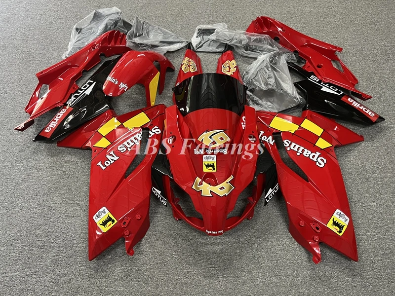 4Gifts New ABS Motorcycle Fairings Kit Fit for Aprilia RS125 RS4 50 125 2006 2007 2008 2009 2010 2011 Bodywork Set Red Yellow