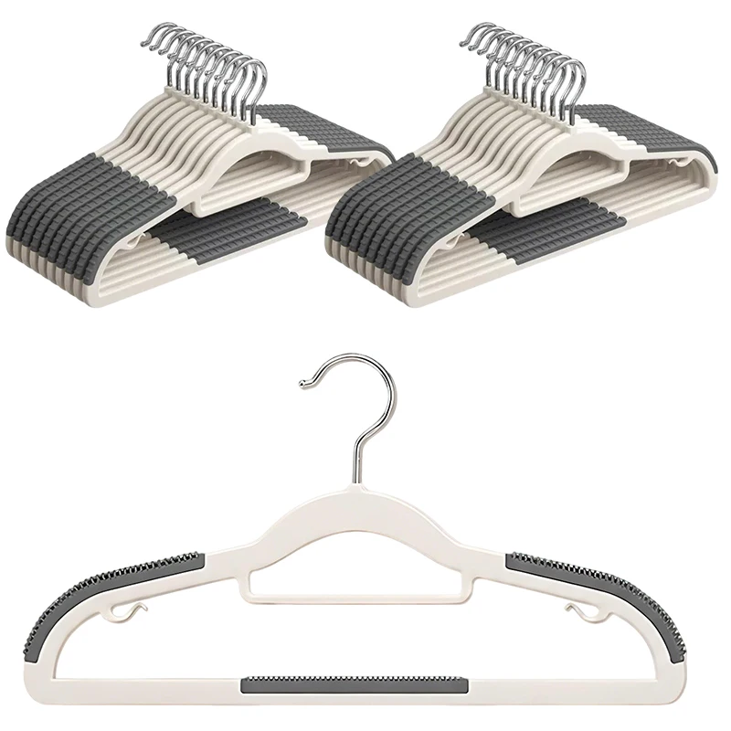 5/10 Stück Kunststoff-Kleiderbügel, rutschfest, platzsparend, sanft zu Kleidung, ideal für Zuhause, Wohnung, Kleiderschrank, zum Organisieren von T-Shirts, Jeans, ZYF