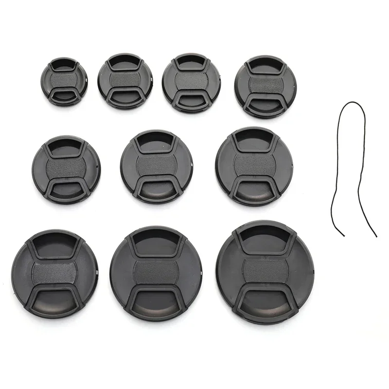 Camera Lens Cap 40 5mm 49mm 52mm 55mm 58mm 62mm 67mm 72mm 77mm 82mm Snap on Front Lens Cap for Camera High Quality 1PC