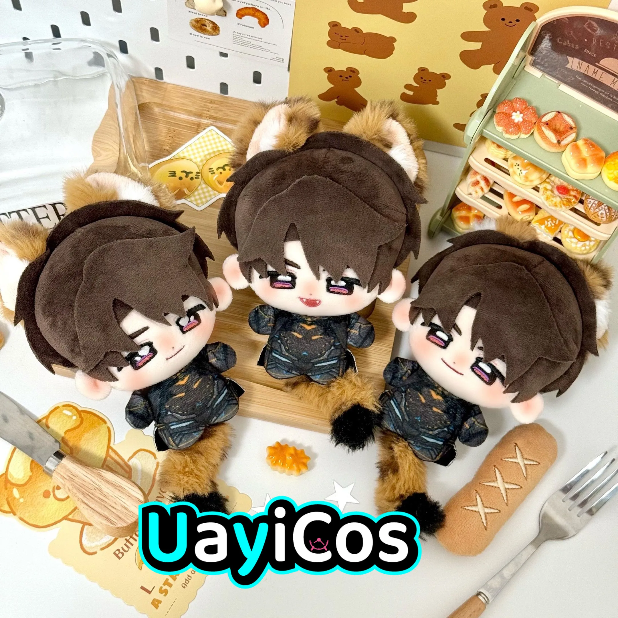 

10cm Love and Deepspace Caleb Stuffed Plushies Plush Cotton Doll Clothes Keychain Bag Pendant Anime Game Toy For Kids Gifts