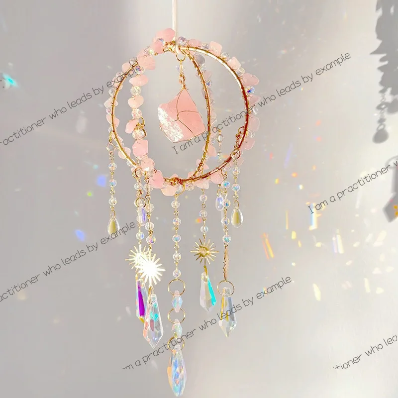Corridor pendant dream catcher colorful sun sun catcher light and shadow rainbow pendant window crystal decorative wind chime