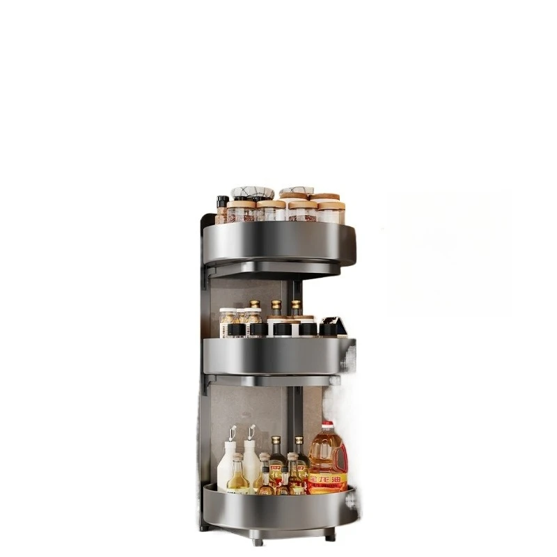 For Rotating Seasoning Rack Kitchen Multi-functional Corner Seasoning Seasoning Multi-layer Storage Rack