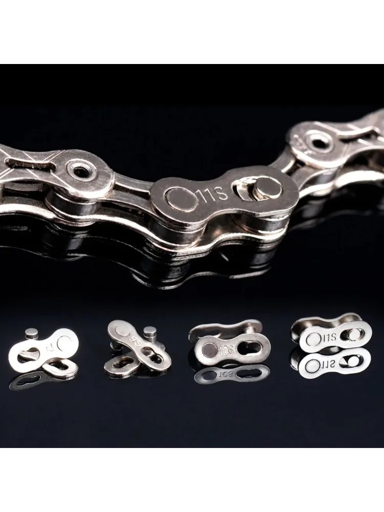 AliExpress NONE 5Pcs/set MTB Road Bike Chain Link Connector Lock 9/10/11/12 Speed Steel Bicycle Chain Joint Magic Buckles Cycling Accesorios