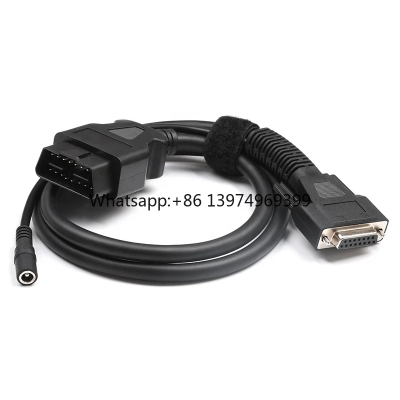 Contract Manufacturing Female DB15 to DC Cable to Male 24V OBD 16 Pin Cable OBD Cable