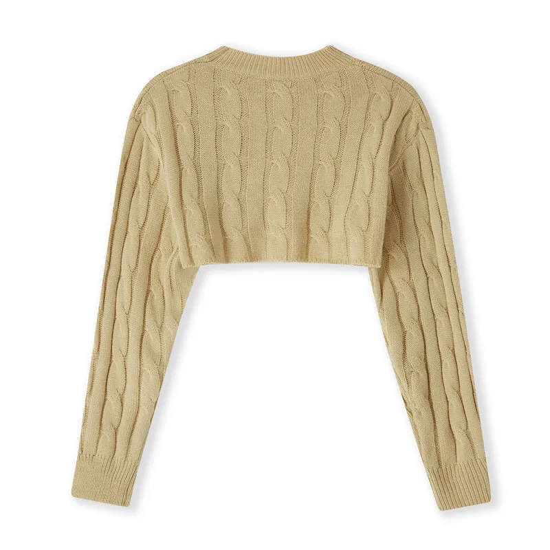 مثير فضفاض ort سترة Personali الشارع Sle جولة Ne Long Sve محبوك أعلى للشابات الخريف الشتاء Faion