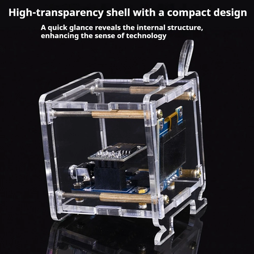 0.96 Inch Oled Display Support 2.4G Wifi Networking with Case Welding Practice Kit ESP8266 Mini Weather Forecast Clock Diy Kit