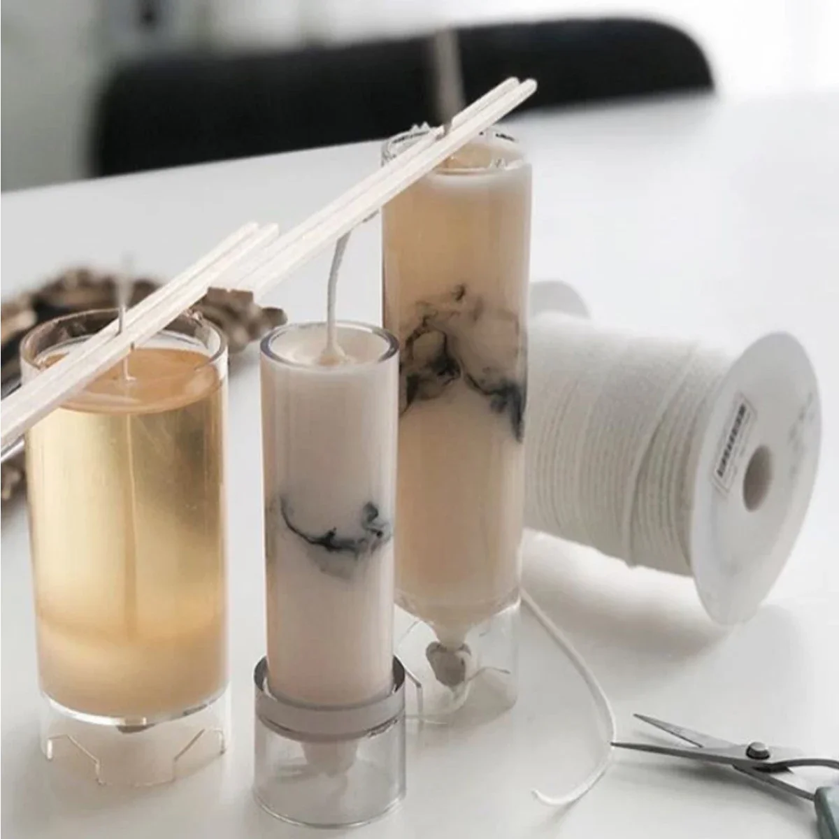 A Candle Core Wire Smokeless Aromatherapy Candle DIY Candle Export Wick Self-Made Cylindrical Gift Cotton Thread Without Wax