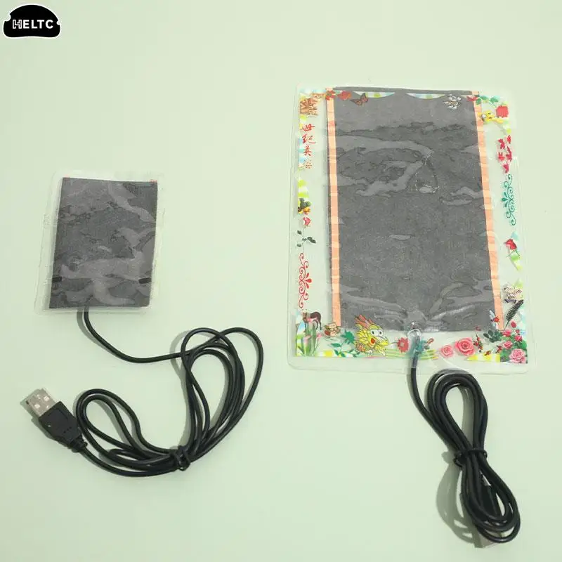 USB Heating Piece Hand Warming Film Bib Heating Piece Carbon Fiber Coaster Heating Crawling Piece Bending Resistance Heating Pad