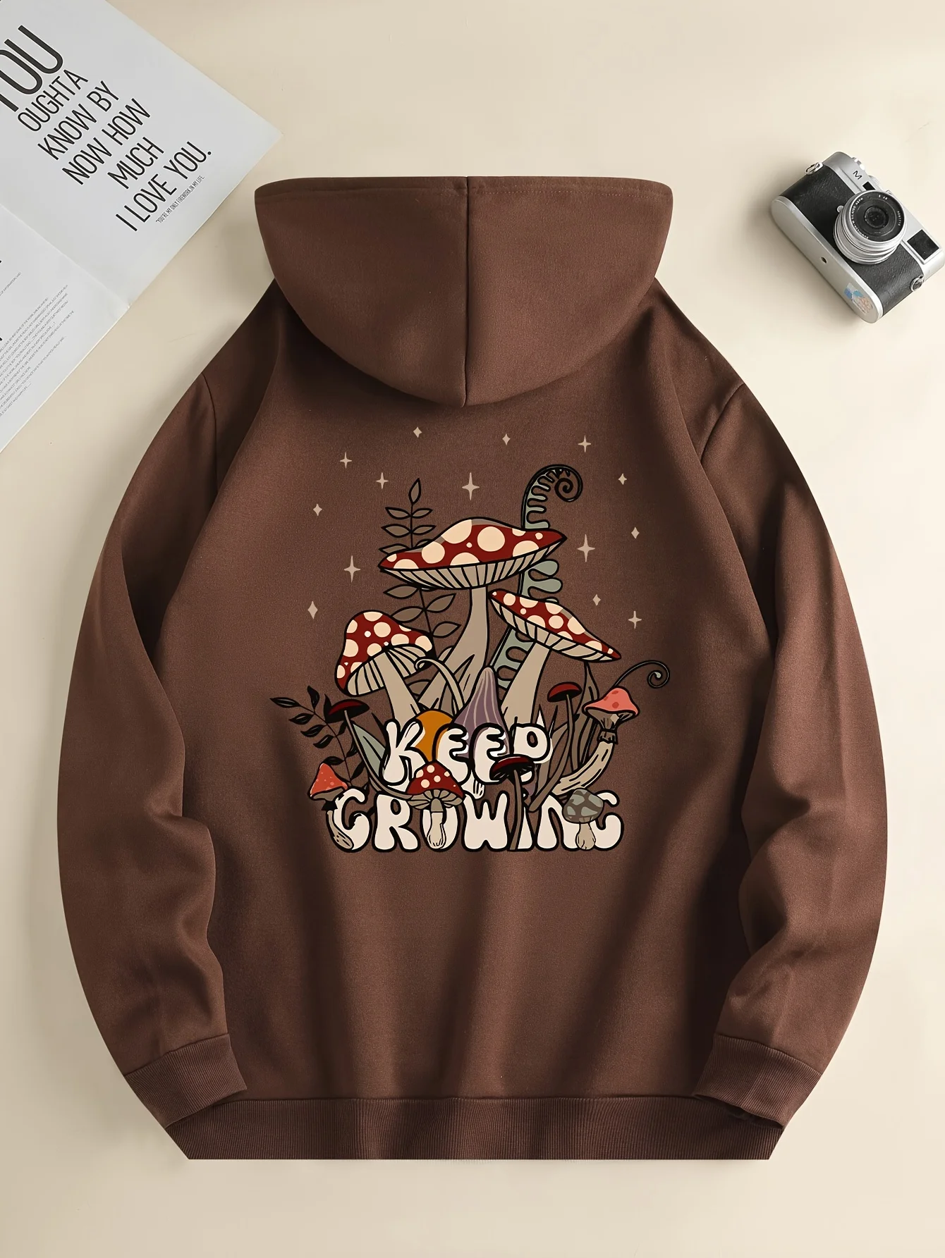 

2025 New Mushroom Printed Men's Hoodies Men's Casual Clothing Y2K Vacation Women's Autumn and Winter Hoodie Women's Clothing