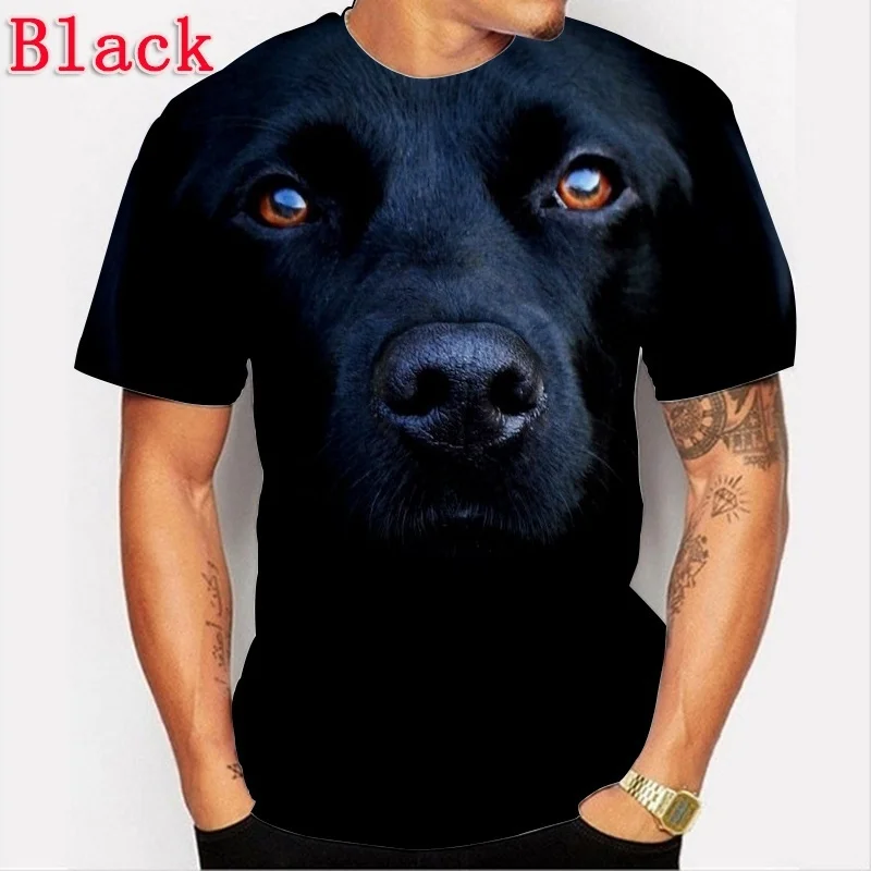 2022 New Men Women Casual Short Sleeve O-Neck 3D Printed Cute Animal Dog T Shirt T-Shirt Tops XS-5XL