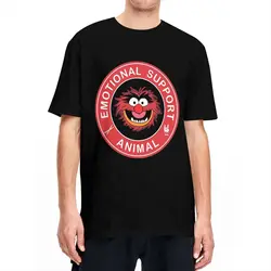 Unique Muppets Emotional Support Animal T-Shirts for Men Women 100% Cotton T Shirts Short Sleeve Tee Shirt Big Size Tops