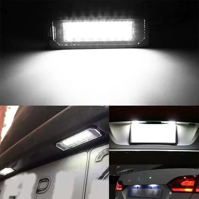 2 قطعة Canbus LED رقم الترخيص لوحة ضوء مصابيح لنيسان ألتيما L32 روج T32 X-Trail باثفندر R51 ماكسيما A35 مورانو EX37