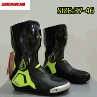 Botas de moto BENKIA con certificación CE, botas profesionales para montar en pista, zapatos todoterreno anticolisión para carreras de verano