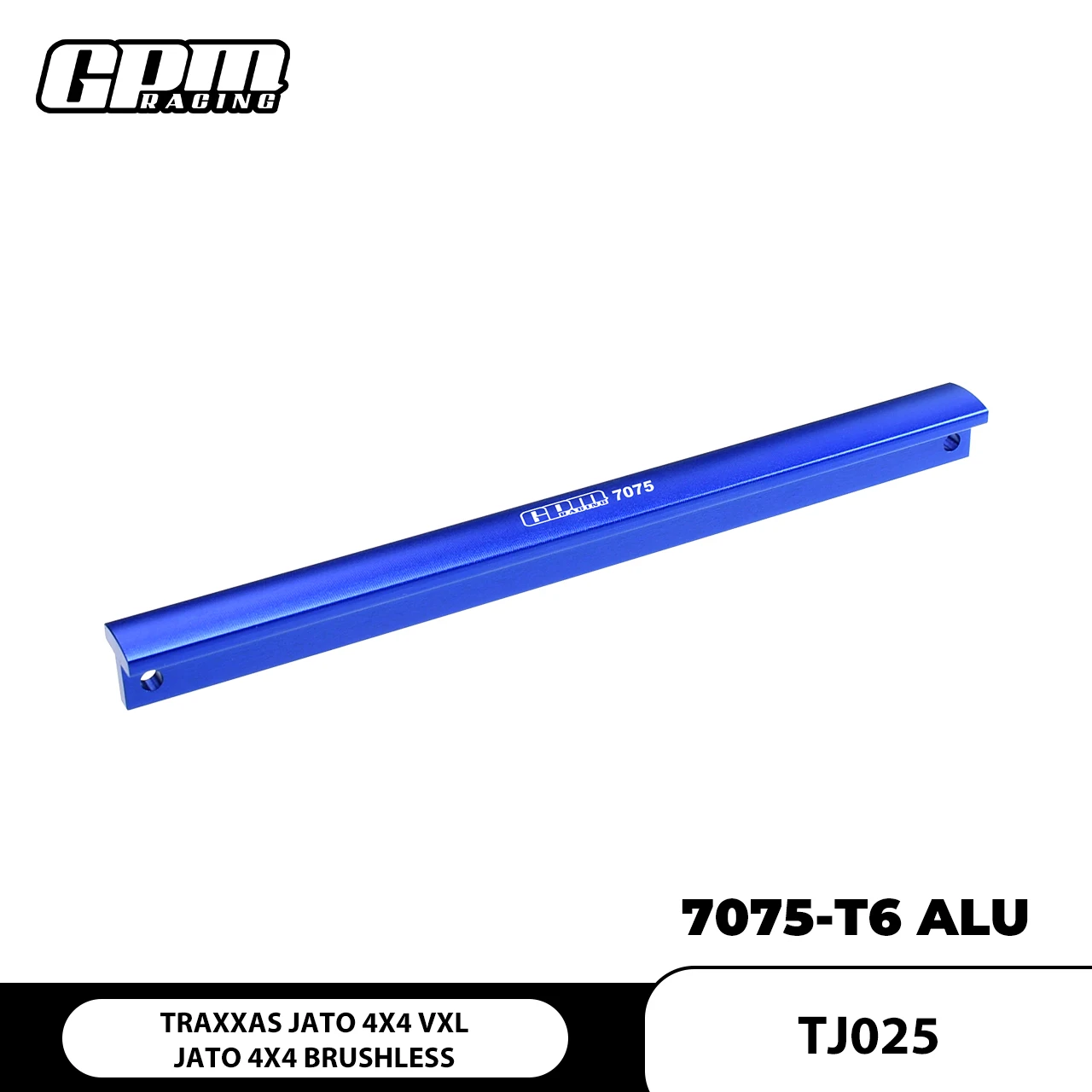 

GPM 7075 Alloy Center Chassis T-Bar Stiffener For TRAXXAS 1/8 Jato 4X4 VXL 9024