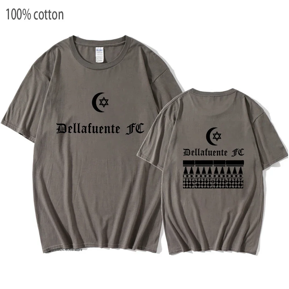 

Dellafuente FC T-Shirts Corales Tshirts Mens Short Sleeve Tees Harajuku Unisex Fashion Clothes 100% Cotton Woemn Cartoon Shirts