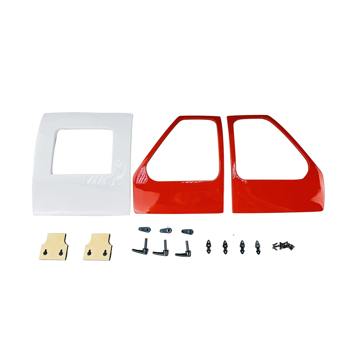 Roban 700 Size MH60 Fuselage Spare Parts - Nose Cover Window Tail Landing Gear Wood Spacers Replacement