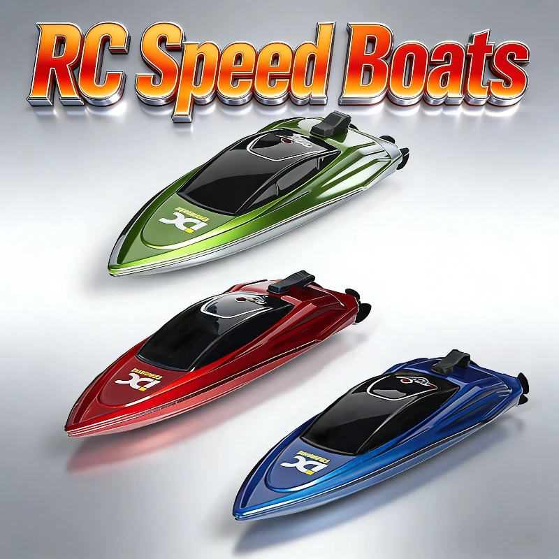 2.4G Mini Portable RC Boat Waterproof Remote Control Speed Boat Toy for Kids  Outdoor Water Game in Swimming Pool   Lake
