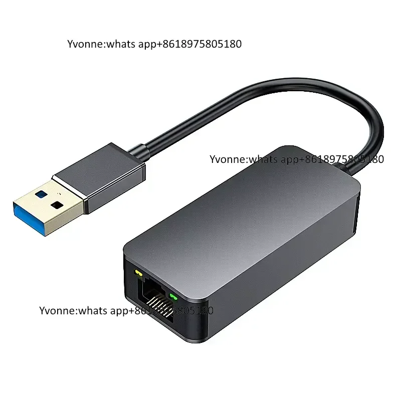 USB Type-C 2.5G Wired Network Card Converter 2500M High-Speed Competitive Gaming Cable for Synology NAS Compatible with
