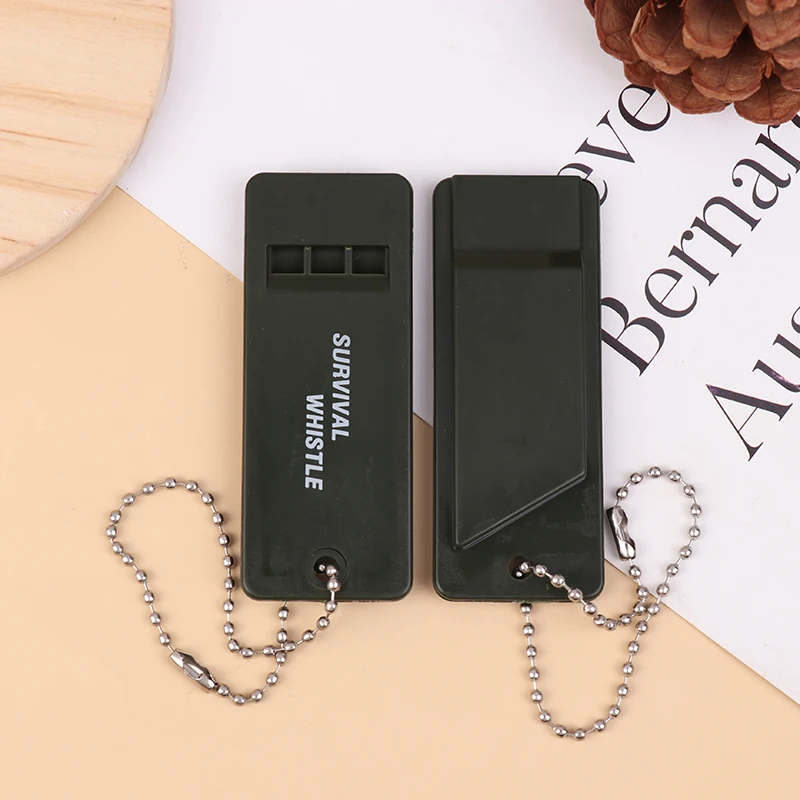 3 قطعة 3-تردد عالية ديسيبل صافرة المشي لمسافات طويلة في الهواء الطلق بقاء أداة تخييم الطوارئ متعددة الوظائف زلزال الإغاثة صافرة #5