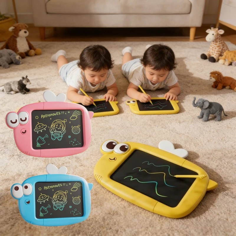 Placa de escrita de abelha das crianças brinquedos de desenho colorido bebê graffiti brinquedos em movimento escrita suave diversão quebra-cabeça iluminação papelaria