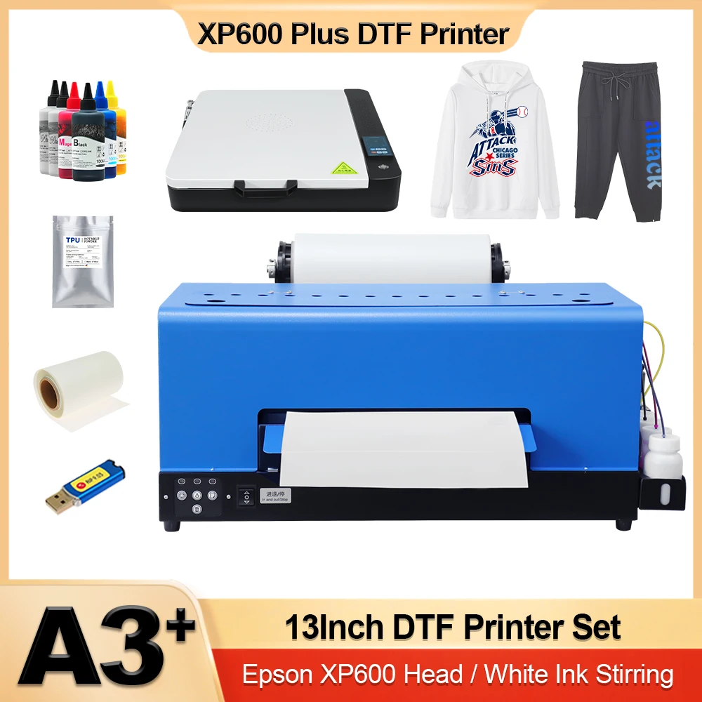 

For Epson XP600 DTF Printer Machines A3 Plus 13" T shirt Printing Machine Direct To Film DTF Printer for tshirt Clothes Hoodies