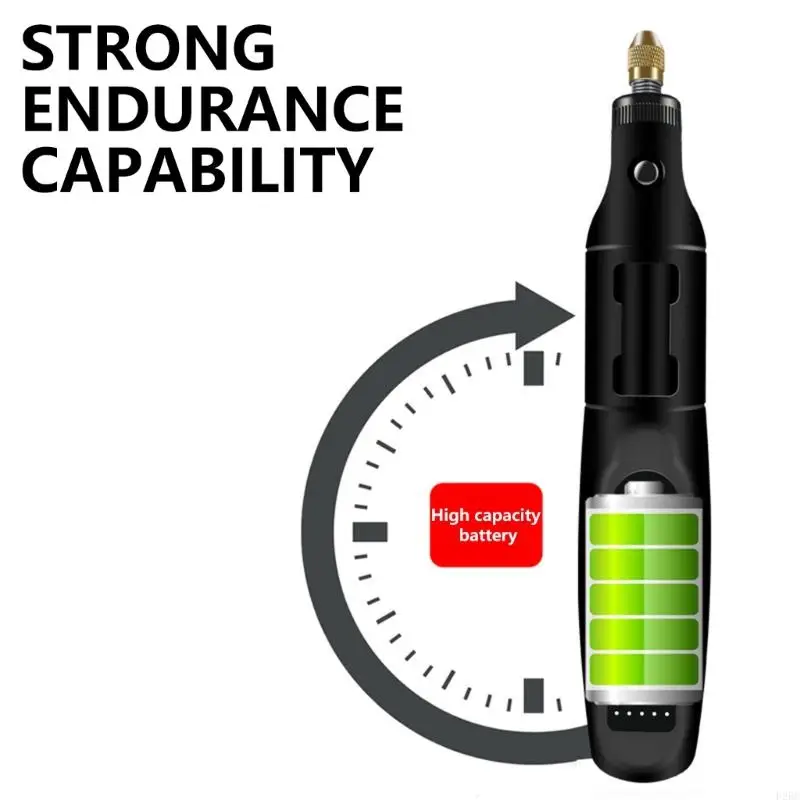 

F26C Cordless Electric Drill Grinder 3.7V 16000rpm Rechargeable Engraving Woodworking 5 Speed Rotary Tool Engraver Crafting