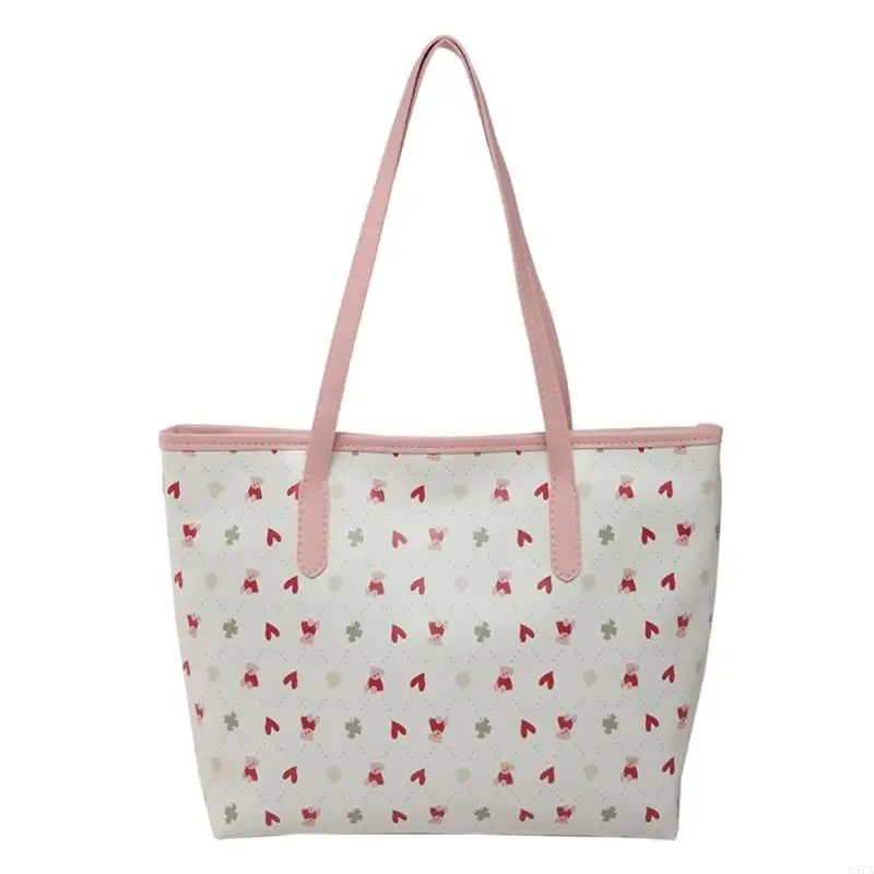 

Bowknot Shoulder Purse PU Leather Handbag Spacious Underarm Bags for Women 547A