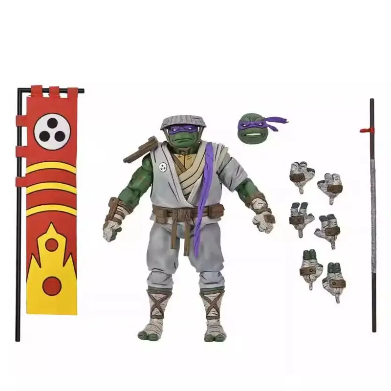 NECA TMNT الشكل المراهقين متحولة النينجا السلاحف آخر رونين تمثال دوناتيلو رافيل ليوناردو مايكل أنجلو عمل التماثيل هدية