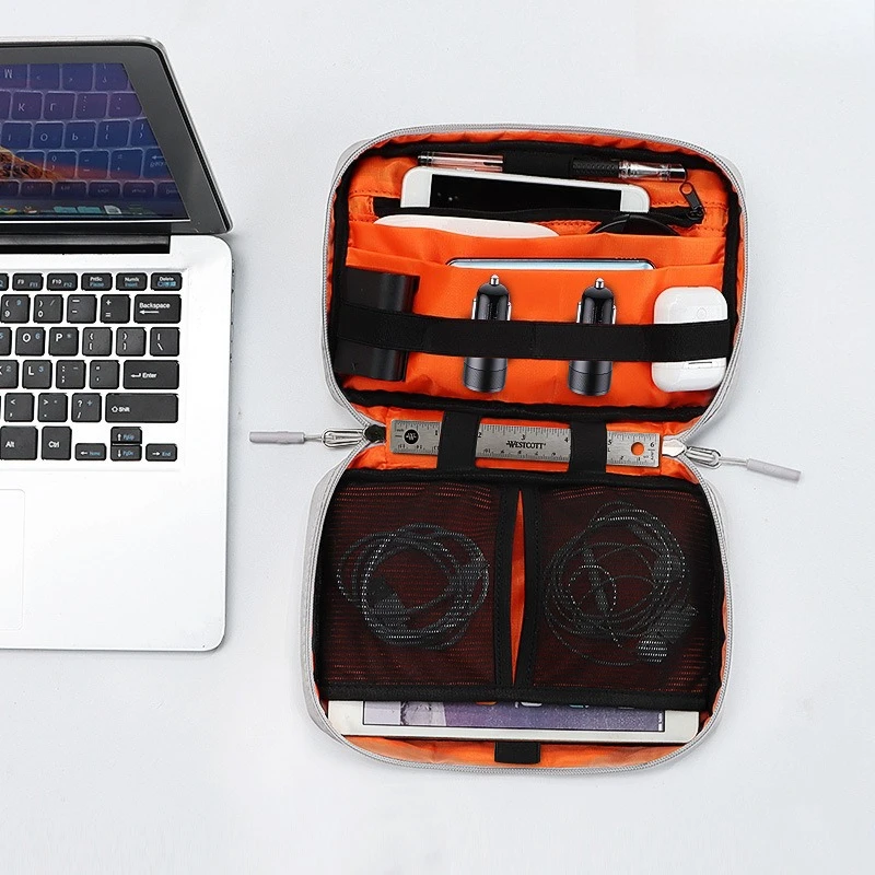 Portable Digital Electronic Accessories Data Cable Earphone Charger Outdoor Portable Travel Digital Storage Bag