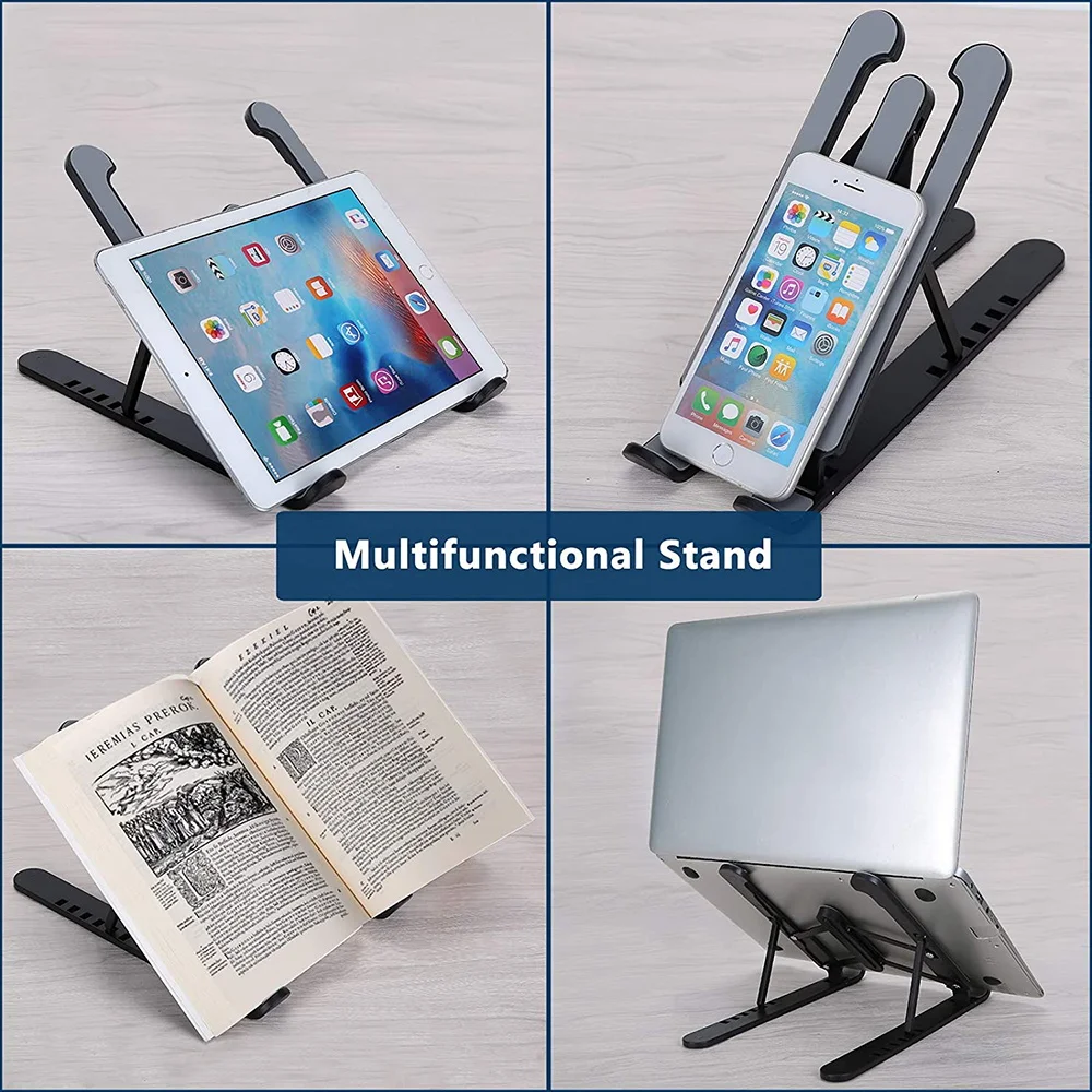 Laptop Stand Adjustable Support Base Notebook Stand for Tablet Accessories Phone Stand Computer Laptop Holder Cooling Pad Riser