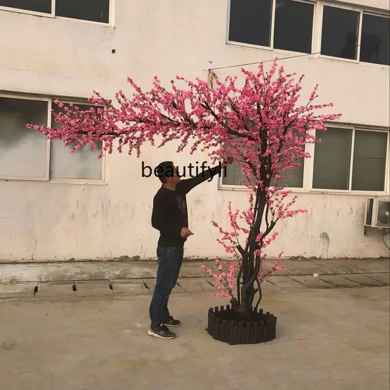 Large Plants Imitative Tree Cherry Tree Wish Decorative Tree Hotel Living Room Display