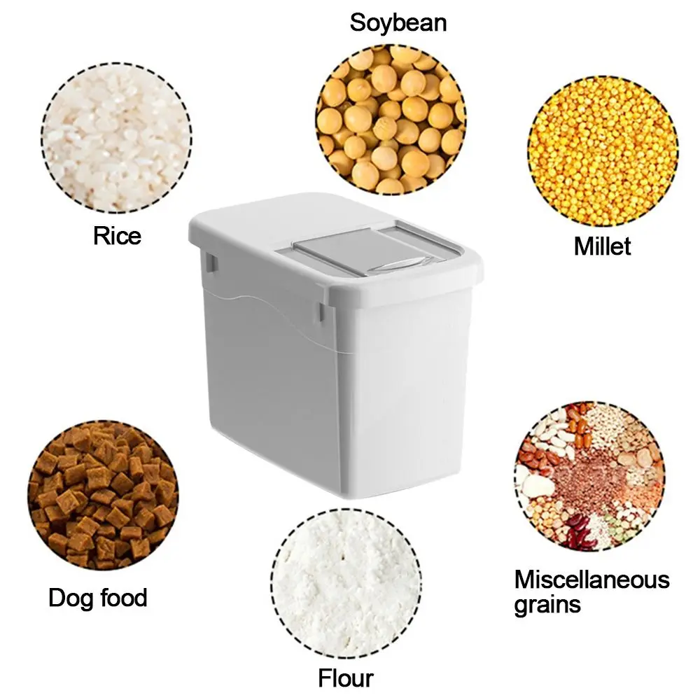 Creative Rice Bucket Tank Moisture-proof Insect-proof Sealed Rice Storage Box Cereal Grain Food Container Kitchen Accessories