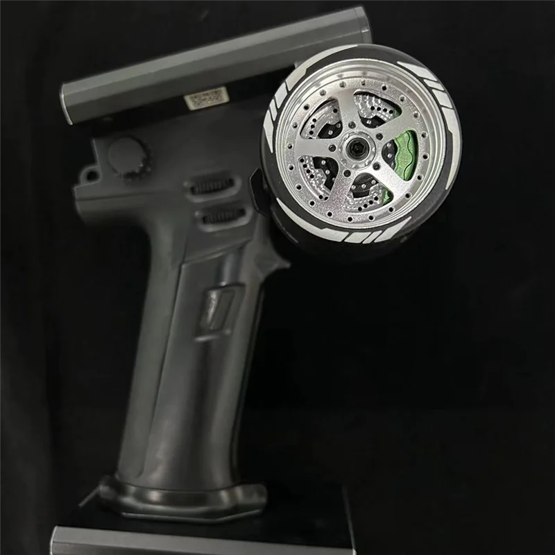Volante transmisor de Control remoto RC de Metal para Flysky NB4 SANWA MT4 FUTABA 3PV 7PX WFLY X9 (B)