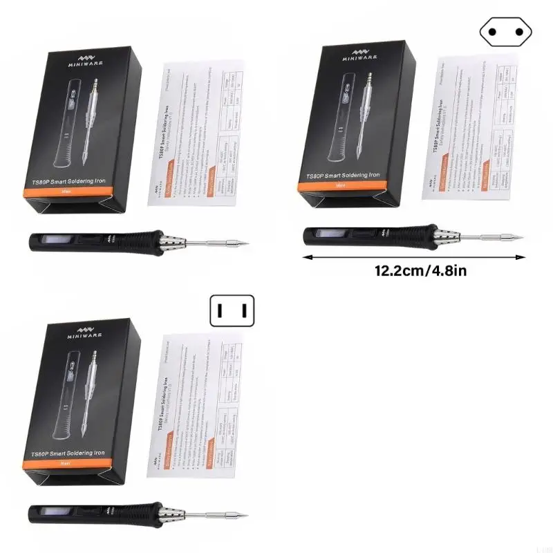 ชุดบัดกรี L4MB L4MB OLED Digital Boldering Pen Kits เครื่องทำความร้อนเซรามิก 100 ° C-400 ° C