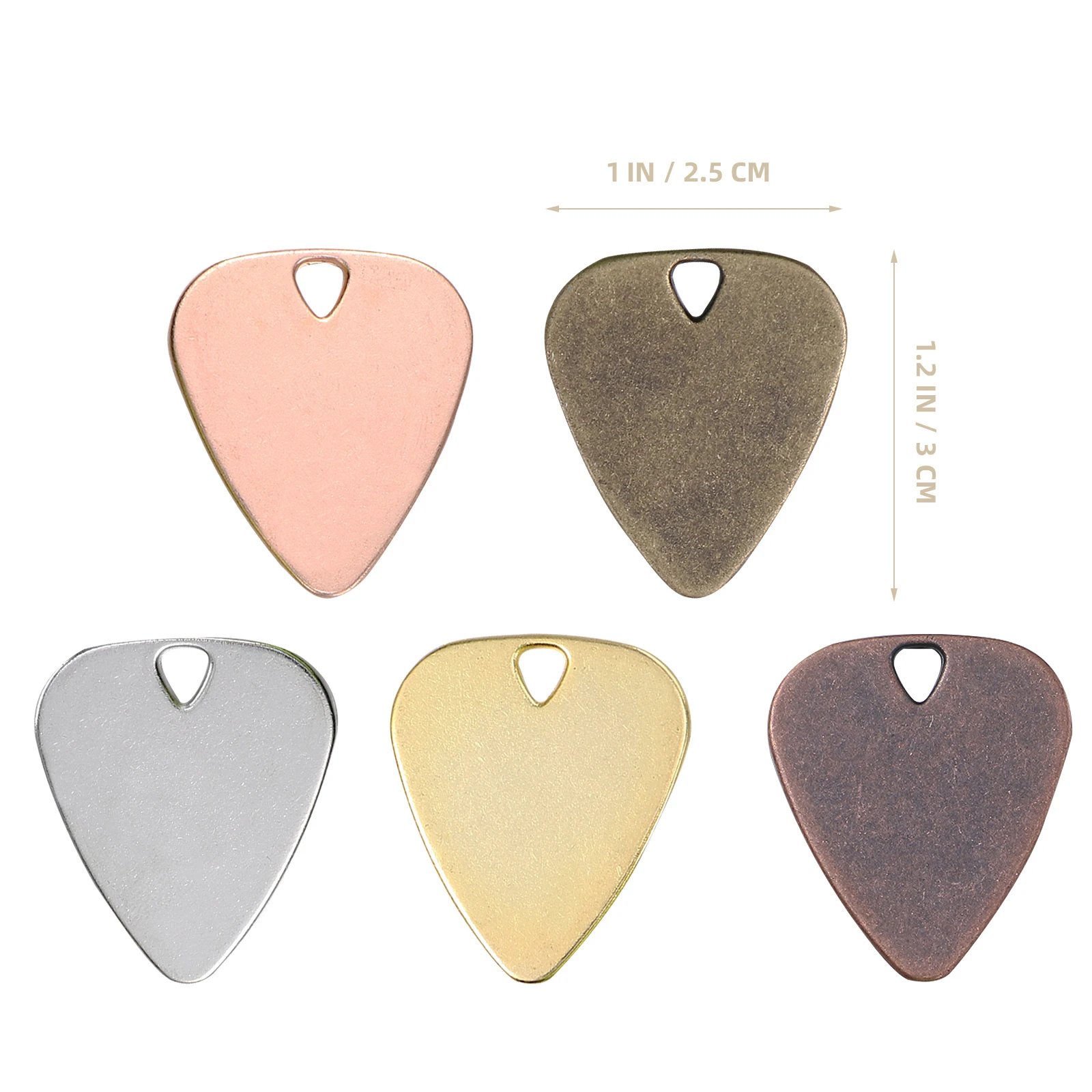 

20 Pcs Metal Guitar Pick Steel Thumb Made of Picks for Acoustic Alloy Blank Man Electric