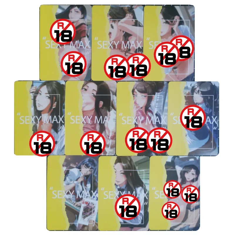 10PCS/Set Sexy Anime Game Girl Cards COMIC MILF Vol.30 Hentai Comics Big Boobs Teacher Game Collection Cards Toys Christmas Gift