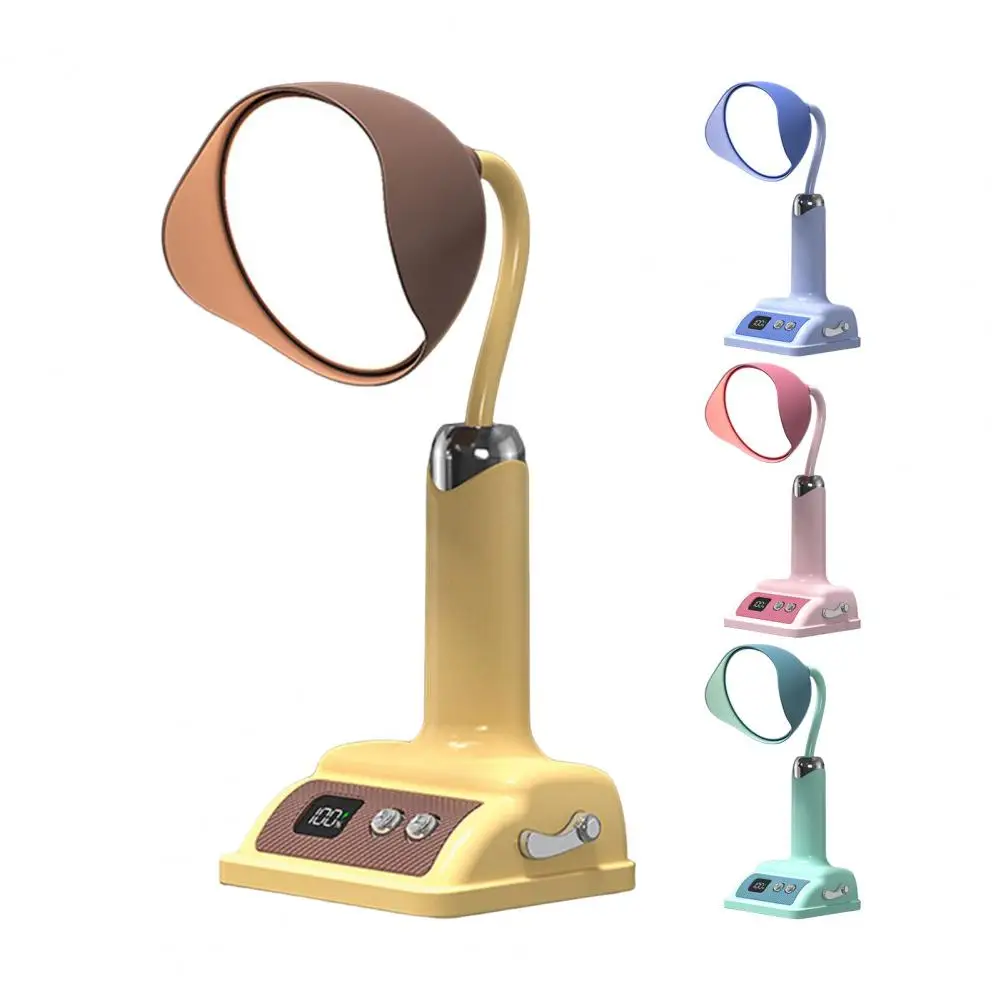 

Study Room Night Light Multi-Level Brightness Silicone Neck Non-glaring Portable Eye Protection Rechargeable Desk Lamp