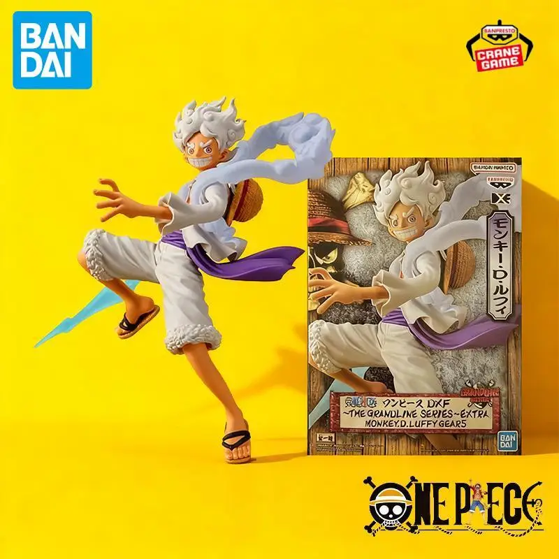 

In Stock Bandai Original Banpresto One Piece Nika Gear5 Luffy Action Figures Anime Statues Model Doll Kids Toys Festival Gifts