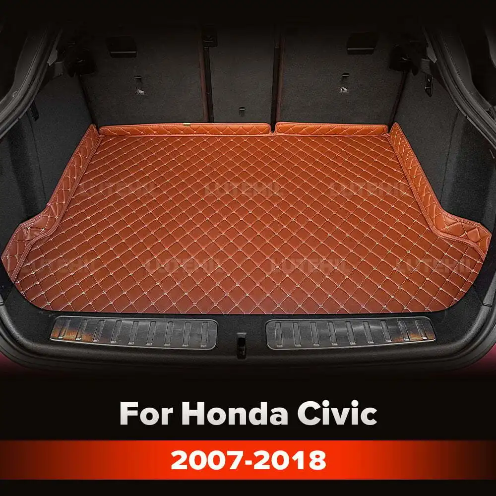 

For Honda Civic 2007-2018 Custom Car Trunk Mat Anti-dirty Pad Protective Pad Cargo Liner Auto Interior Accessories