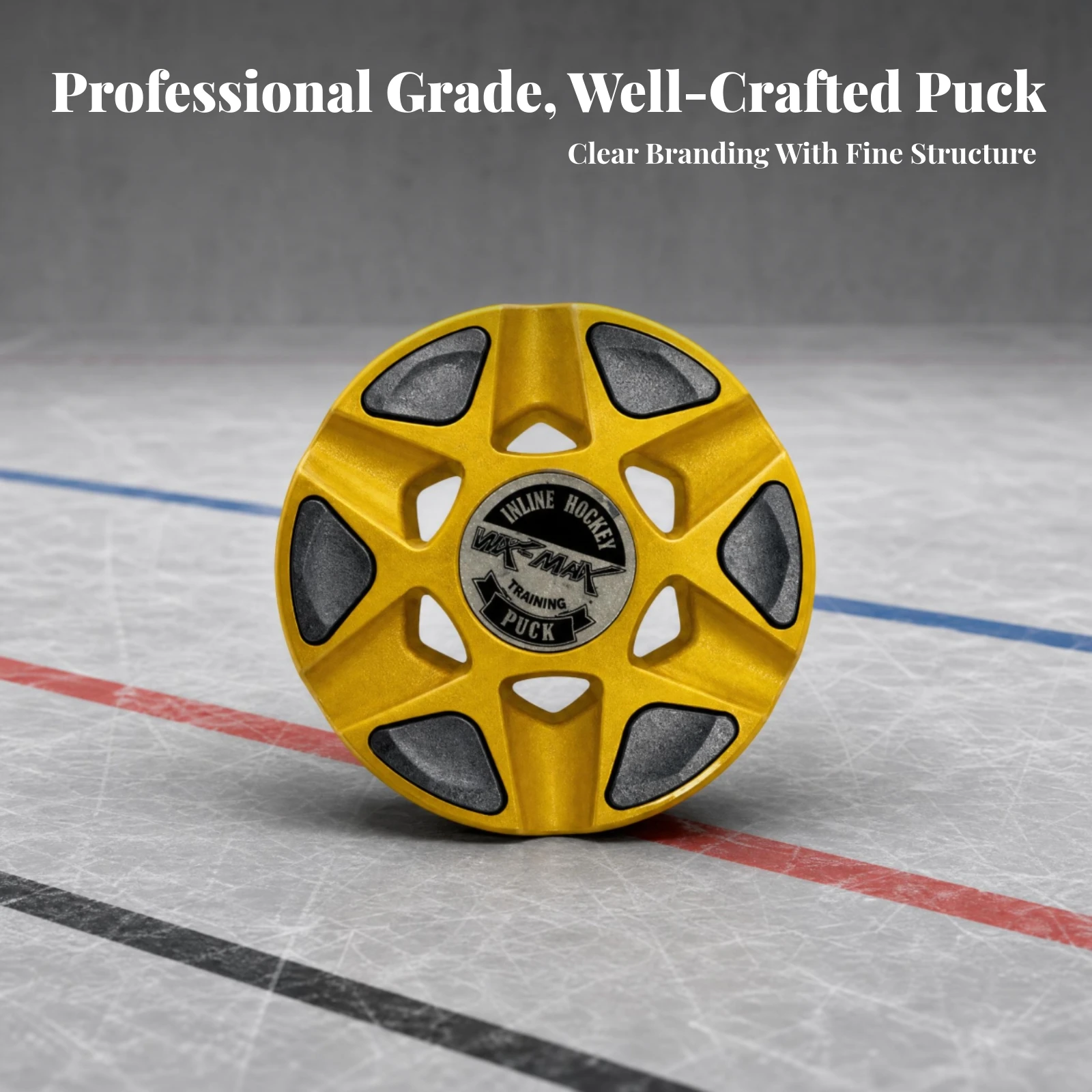

Fast Glide Inline Hockey Training Puck Practice Hockey Puck Sports Gear Printed Logo Land Use