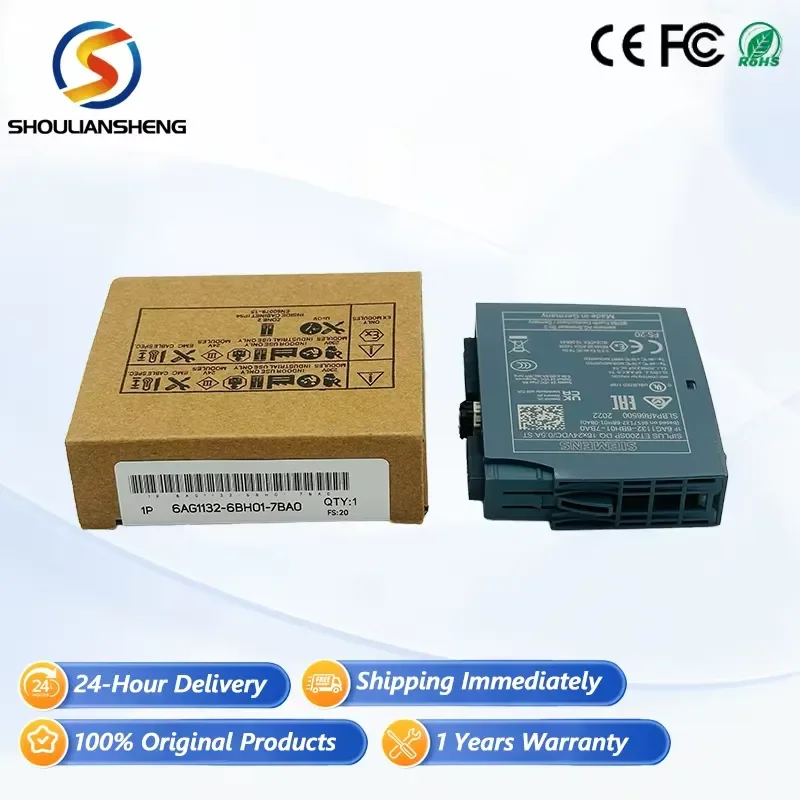 PLC Controller 6AG1132-6BH01-7BA0 ET200S Module for PLC Programming Industrial Control 1 Year Warranty New Original Stock