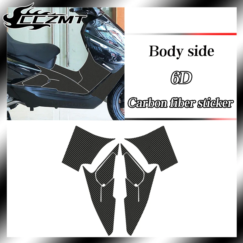 For Piaggio X7 2021 stickers 6D carbon fiber protective film car scratch shielding wear-resistant waterproof accessories