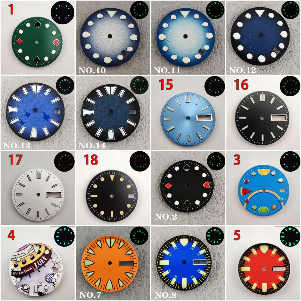 Watch Tool Case and Dial Suitable for 35/36 movement size 28.5mm, 29mm Can be Customized with Name Pattern Logo