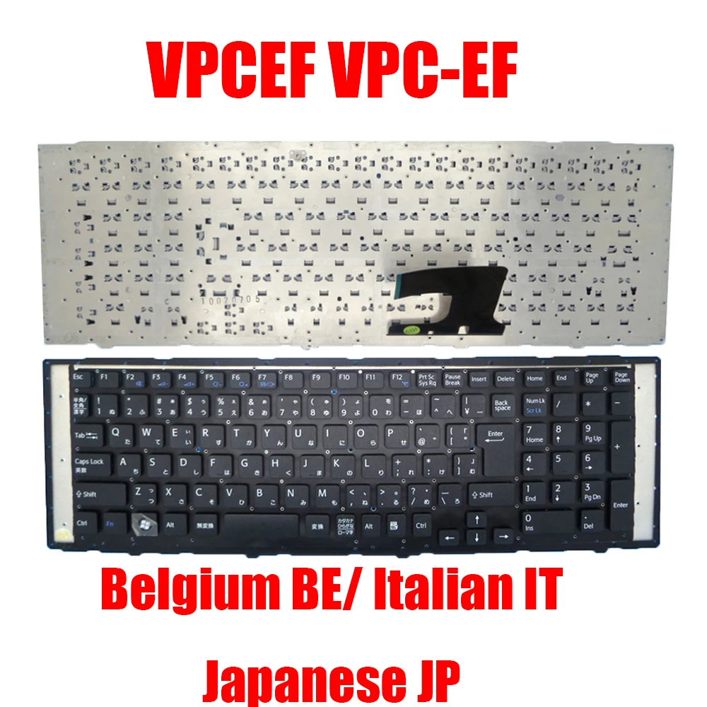 

BE IT JP Laptop Keyboard For SONY VPCEF VPC-EF Black White V116646D 148933421 New