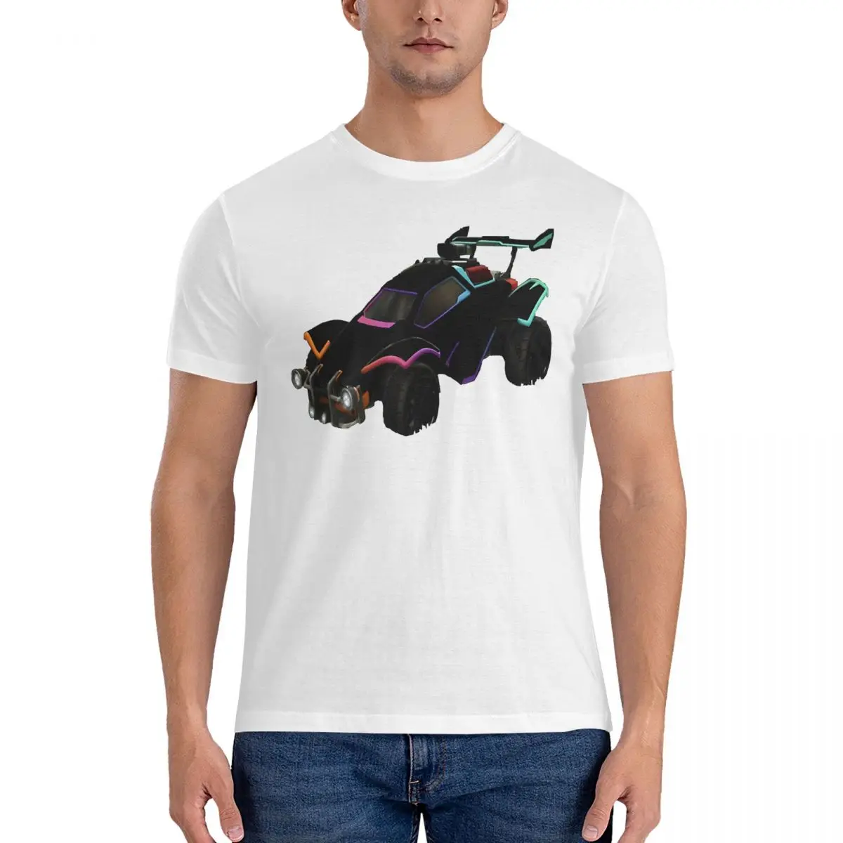 Black Octane Men's T Shirts Rocket League Novelty Tee Shirt Short Sleeve Crewneck T-Shirt 100% Cotton 6XL Clothes