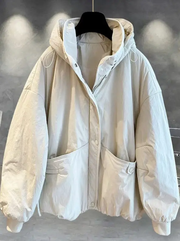 

Winter Thiened Warm Cotton Jaet Zipper Hooded Workwear Men's Clothing Large Size 300 Pou Trendy Brand Youth Casual