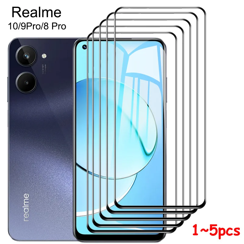 

Tempered Glass For realme 10 Screen Protector realmi 10 película Camera realme 10 9i 8i 8 9 pro plus Glass Film For realme10 Glass protector realme 9 pro plus phone accesorios