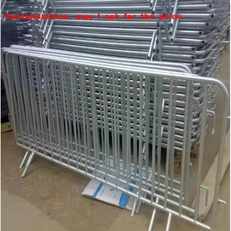 custom.Galvanized Steel Aluminum Mobile Foldable Safety Pedestrian Barrier Event Concert Crowd Control Barricade Fence