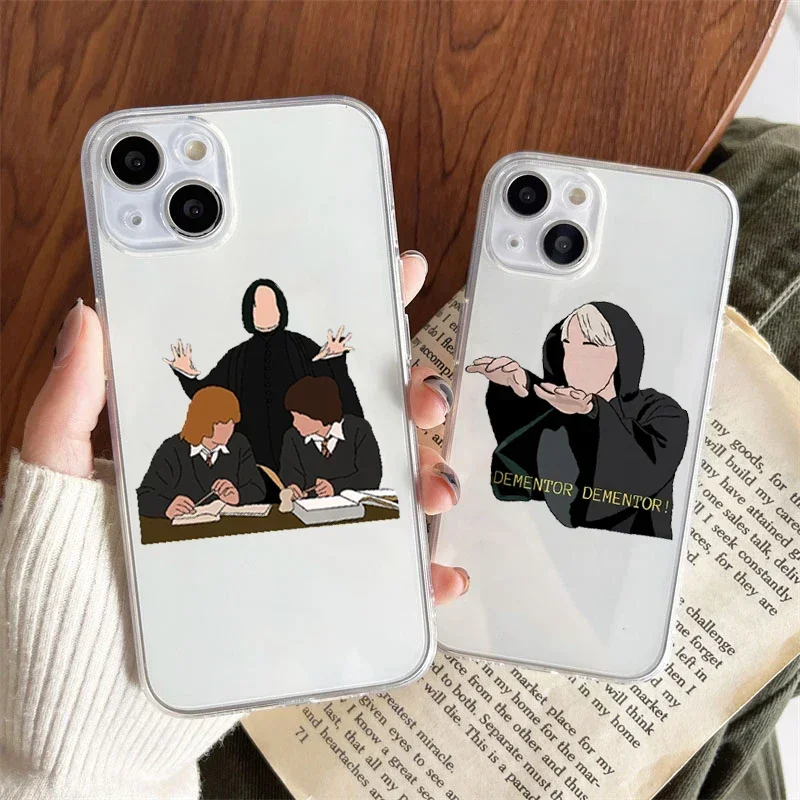 Fashion TV Draco Malfoy Clear Phone Case for IPhone 16 15 14 13 12 11 Pro X XS MAX SE20 7 8 Plus Weasley Twins Soft Cover Fundas