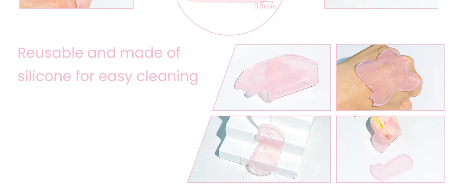 Libeauty Neue Jellyfish Sticky Lash Softening Pads Silikon Wimpern-Lifting-Pads Wimpernstäbchen Schutz Wimpern-Lifting-Zubehör Werkzeug – Detail 14